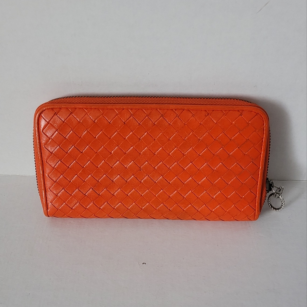Bottega Veneta Intrecciato Leather ZA Wallet